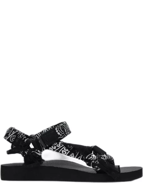 Black Paisley-print Trekky sandal
