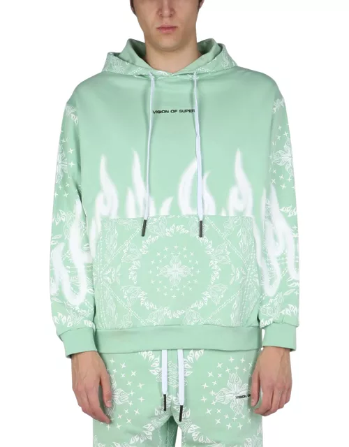 vision of super sweatshirt with paisley pattern