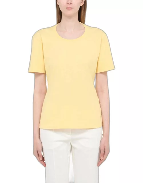 Yellow t-shirt with shoulder pad