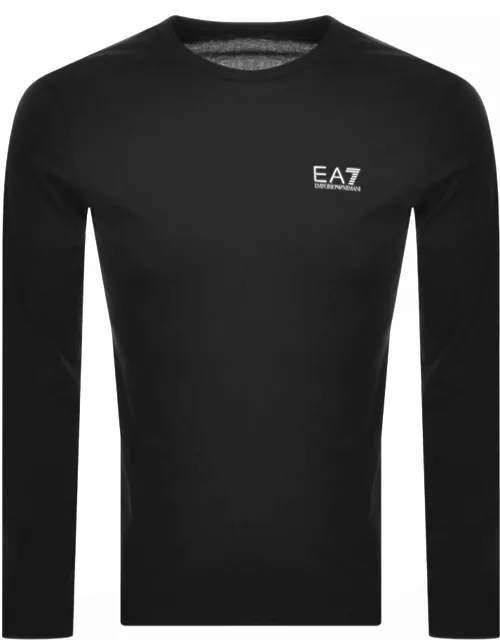 EA7 Emporio Armani Long Sleeved Core T Shirt Black