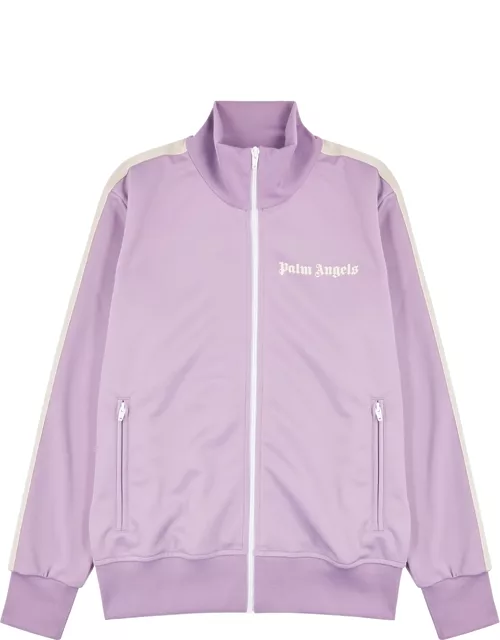 Lilac striped jersey track jacket