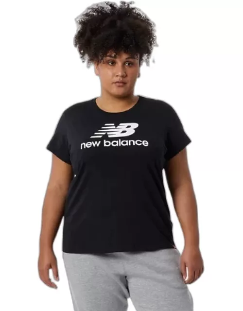 New Balance Women's NB Essentials Stacked Logo Tee