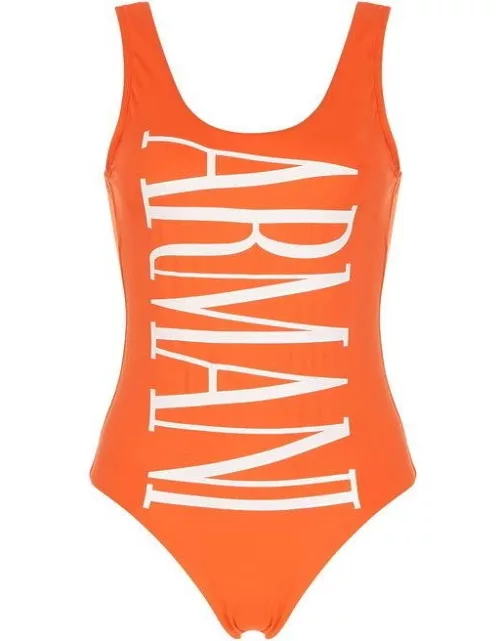 Emporio Armani Logo Swimsuit - Orange