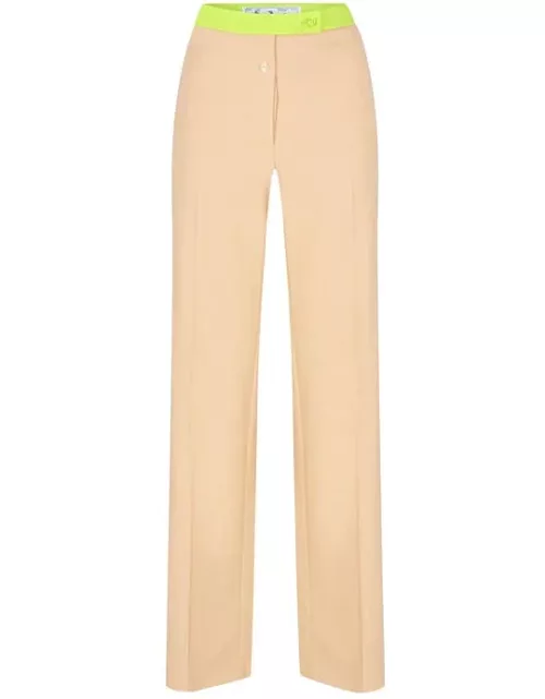 OFF WHITE Active Formal Trousers - Beige