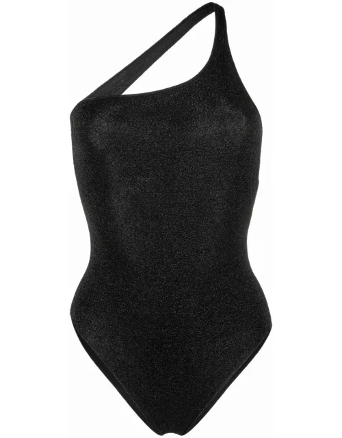 Black Lumière one-shoulder Swimsuit