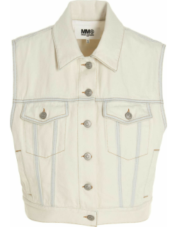 MM6 Maison Margiela Denim Sleeveless Jacket