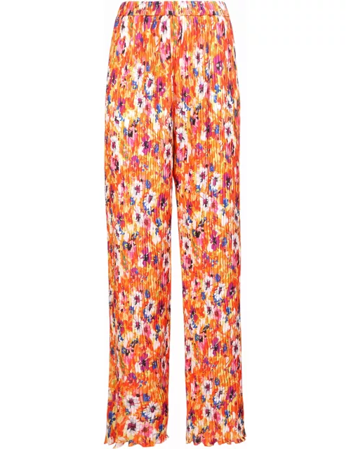 MSGM Floral Print Wide Trouser