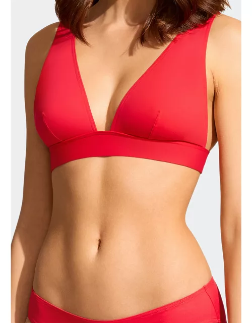 Chrome Full-Cup Triangle Bikini top