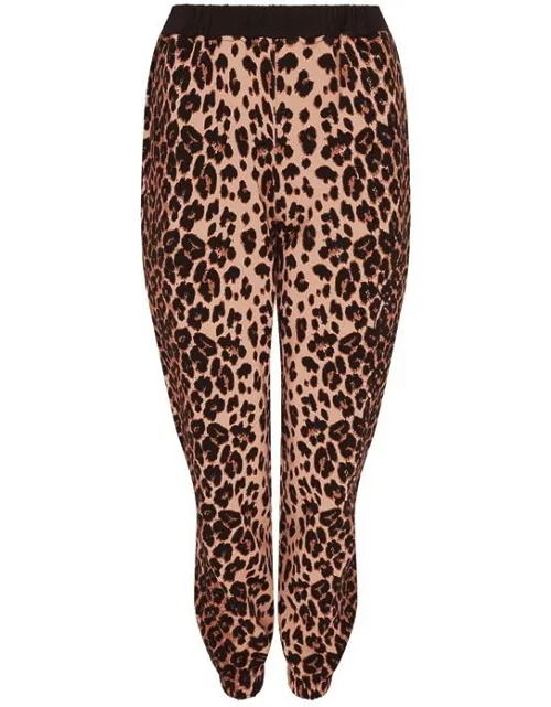 AGENT PROVOCATEUR Rayley Leopard Joggers - Brown