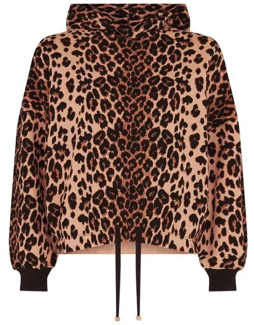 Agent Provocateur Rayley Leopard Hoodie - Brown