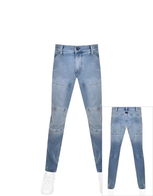 G Star Raw 5620 3D Skinny Light Wash Jeans Blue