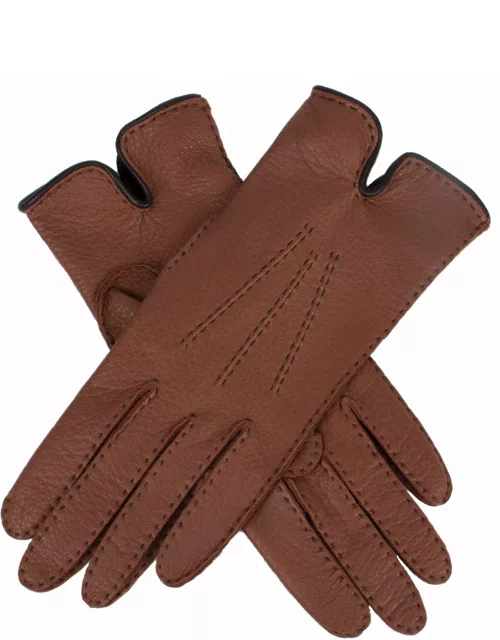 Dents Women's Unlined Deerskin Leather Gloves In Havana/black