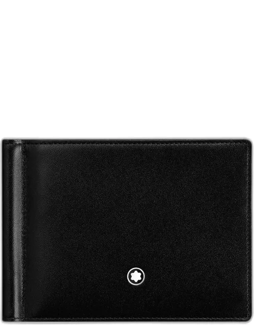Meisterstuck Leather Bifold Wallet with Money Clip, Black