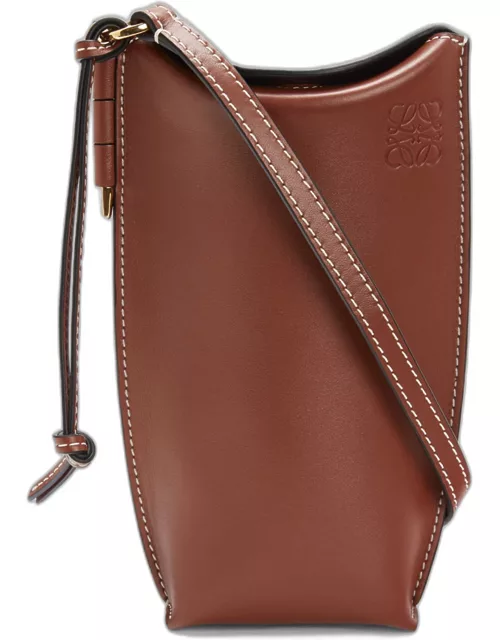 Gate Pocket Classic Calf Leather Bucket Bag