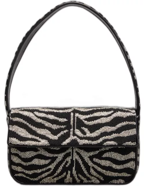 Tommy Two-Tone Beaded Shoulder Bag