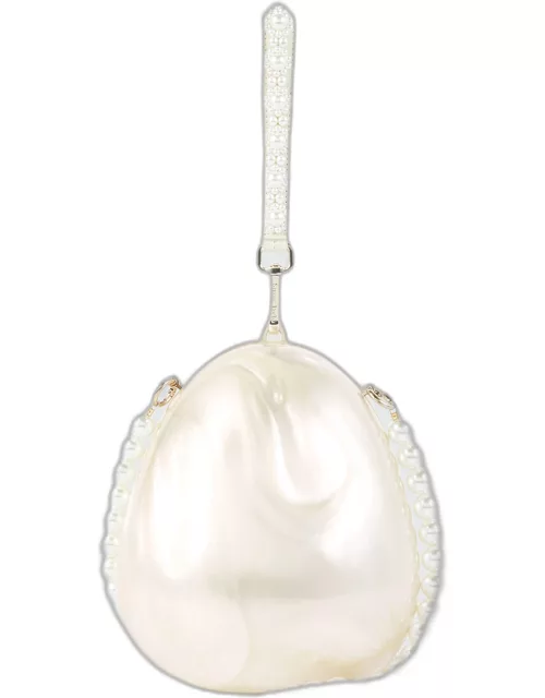 Pearl Egg Acrylic Wristlet Bag