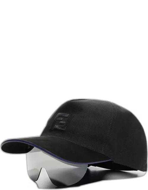Tonal Logo Baseball Cap w/ Shield Mask
