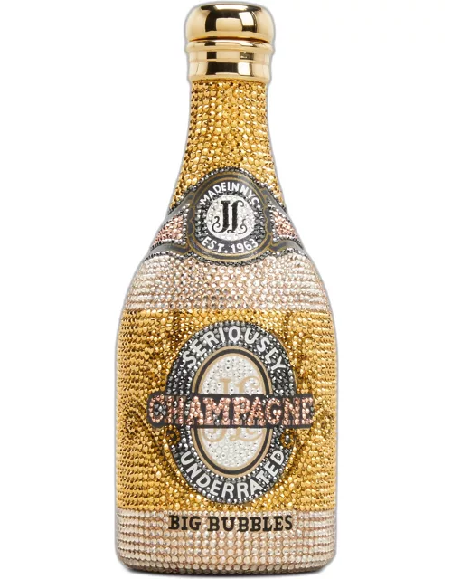 Big Bubbles Champagne Crystal Clutch Bag