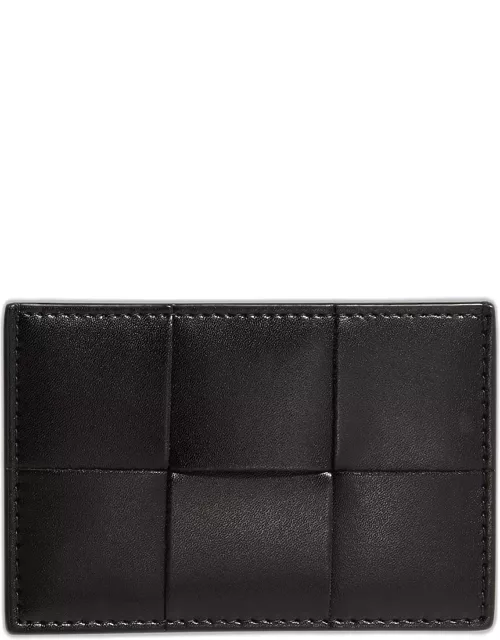 Men's Giant Intrecciato Leather Card Case