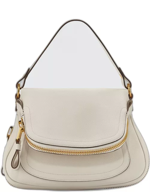 Jennifer Medium Double Strap Bag in Grained Leather