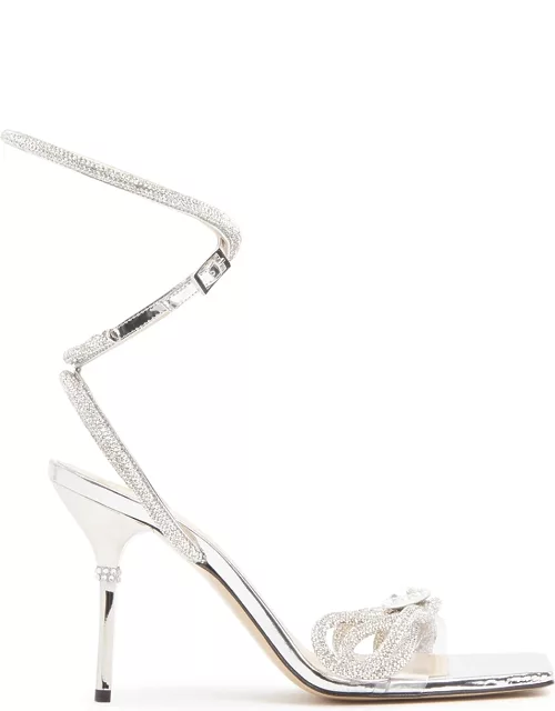 95 silver crystal-embellished sandals