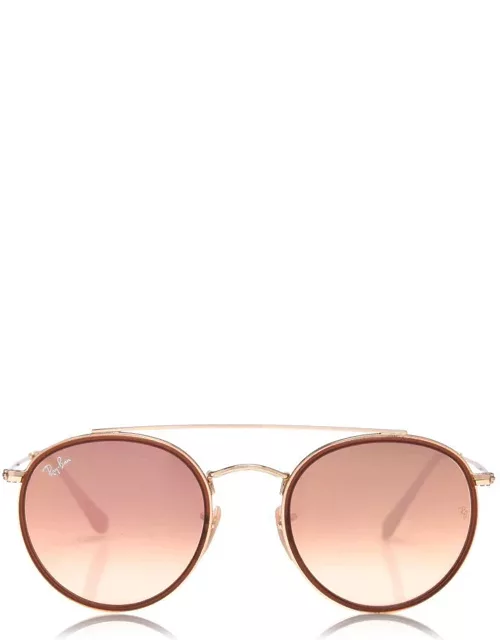 RAY-BAN Round Double Bridge Sunglasses - Pink