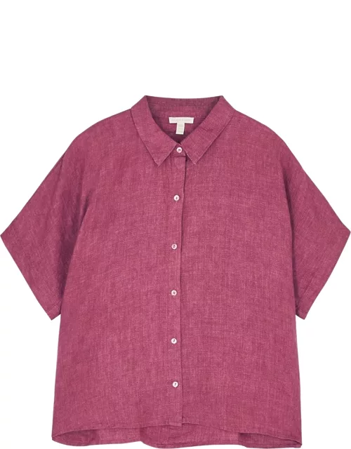 Purple linen shirt
