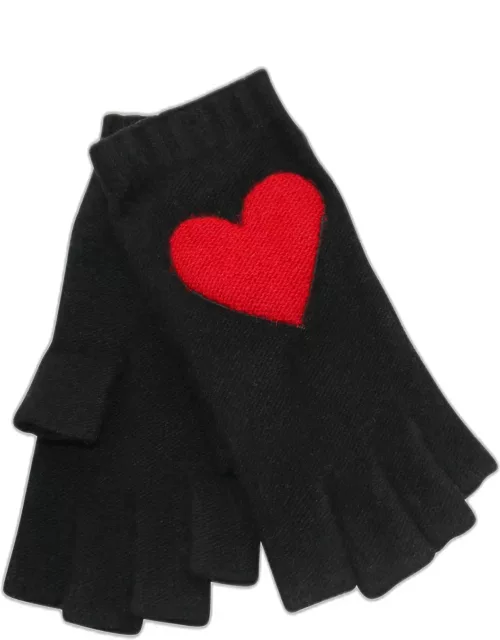 Jersey-Knit Cashmere Fingerless Glove