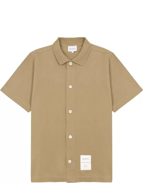 Gustav Tab Series camel cotton shirt