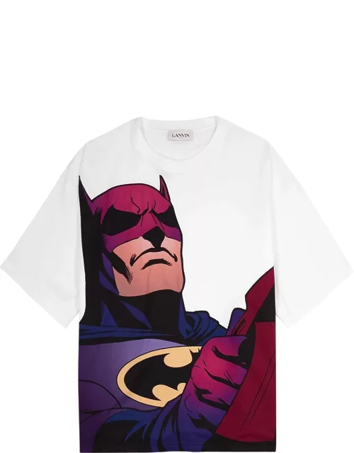 X Batman white printed cotton T-shirt