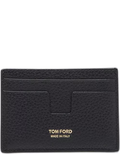 Men's Leather T-Line Classic Card Holder