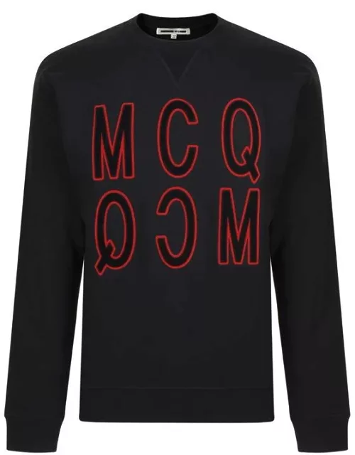 MCQ Velvet Logo Sweatshirt - Black