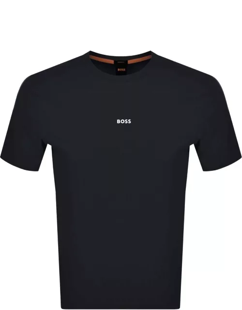 BOSS TChup Logo T Shirt Navy