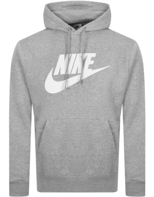 Nike Swoosh Logo Hoodie Grey