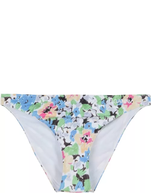 ganni floral pattern bikini brief