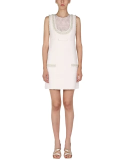 elisabetta franchi dress with pearl detail