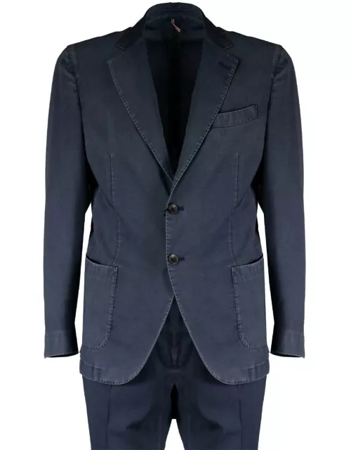Santaniello Blue Washed-effect Suit