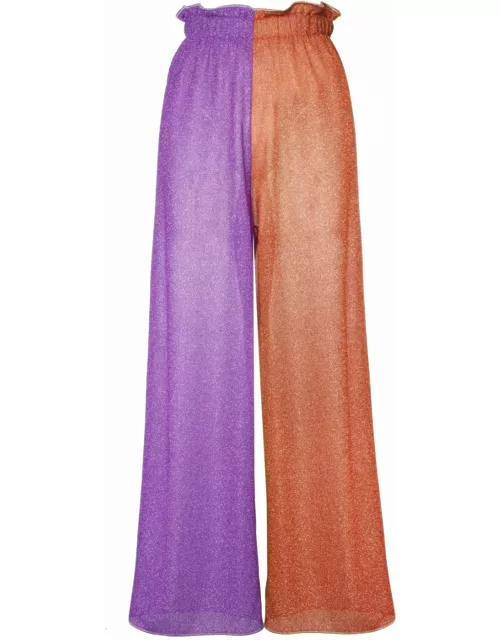 Purple and orange Lumière Trouser