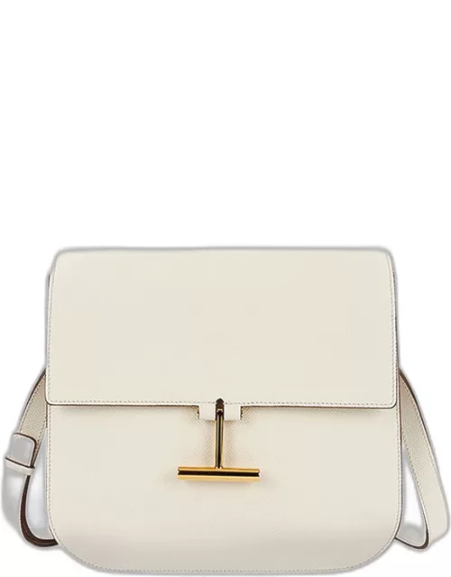 Tara Mini Crossbody in Grained Leather with Leather Strap
