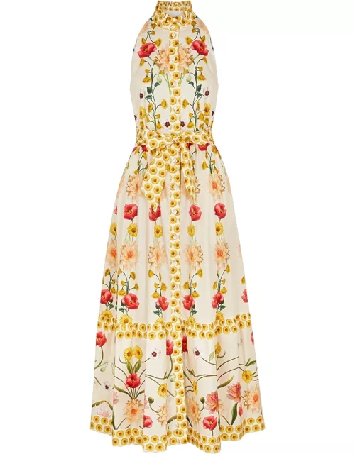 Biba floral-print cotton maxi dress