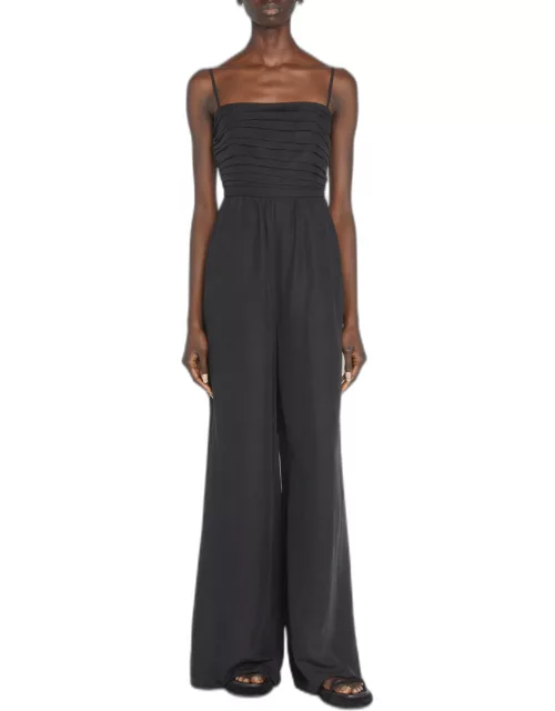 Kyra Ruched Wide-Leg Jumpsuit
