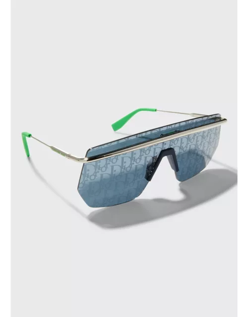 Men's Dioroblique Lens Metal Shield Sunglasse