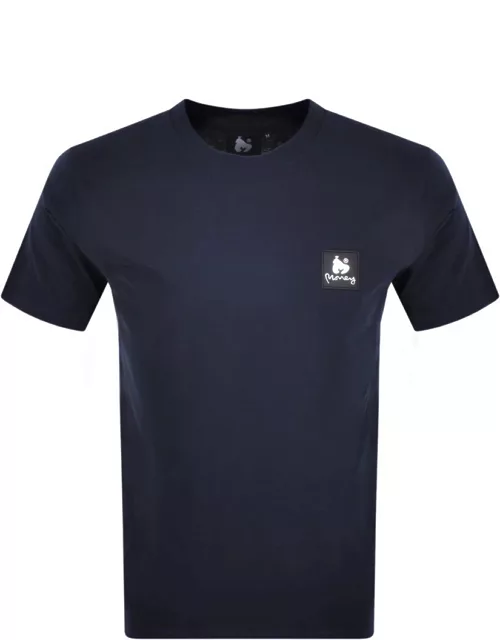 Money Crew Combo Patch T Shirt Navy