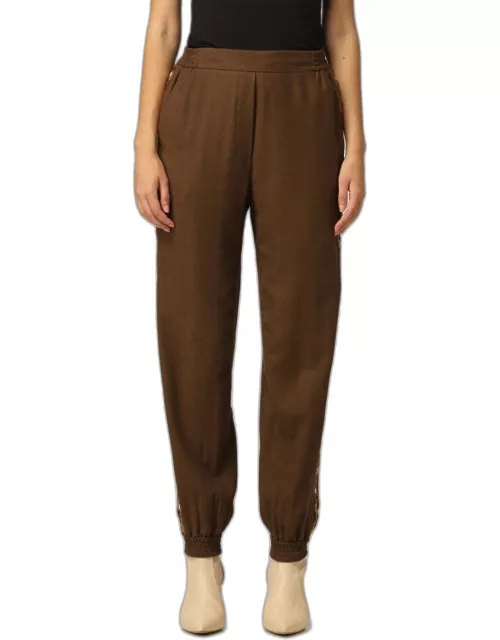 Etro trousers in wool and cotton blend