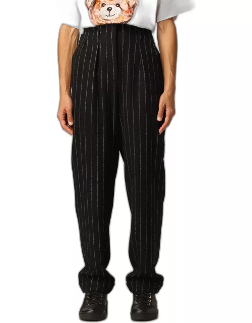 Moschino Couture trousers in pinstripe