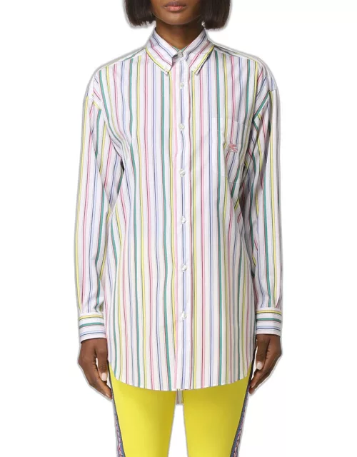 Etro Ge01 striped poplin shirt