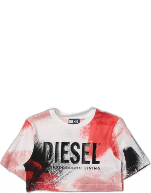 Cropped Diesel printed T-shirt