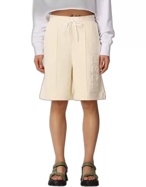 Msgm jogging shorts with embossed logo