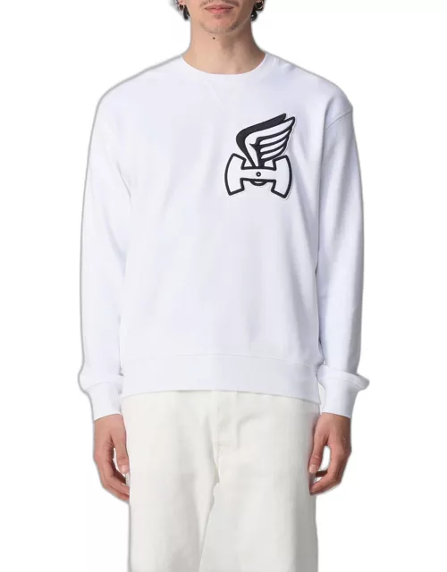 Hogan cotton sweatshirt with logo patch