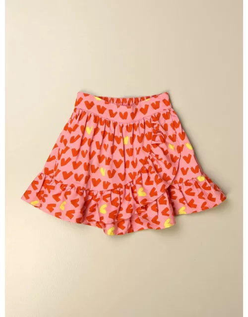 Stella McCartney wide skirt with heart pattern